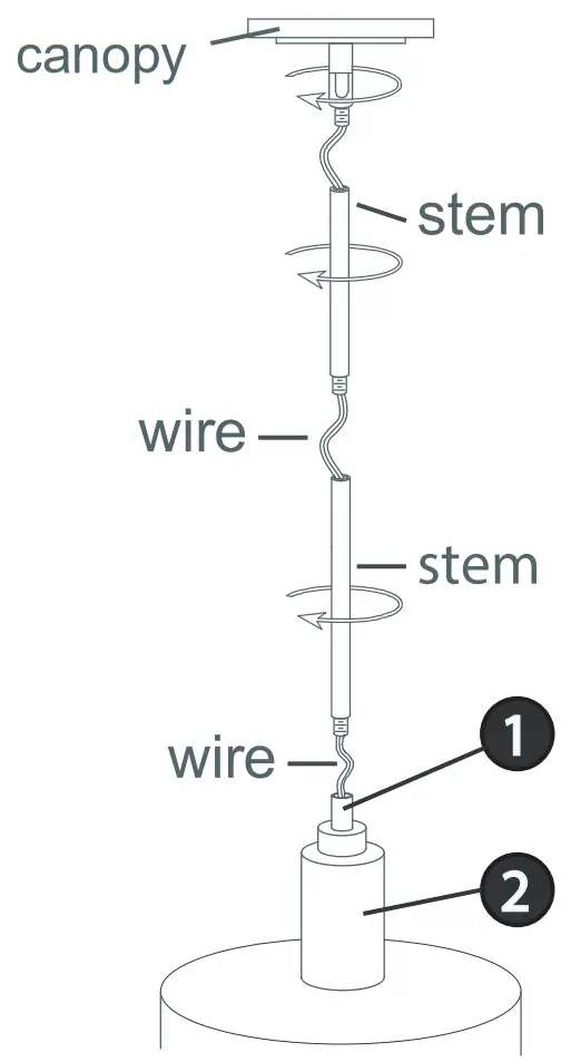 HINKLEY 30074 Cedric 2 lt 13 Inch Pendant