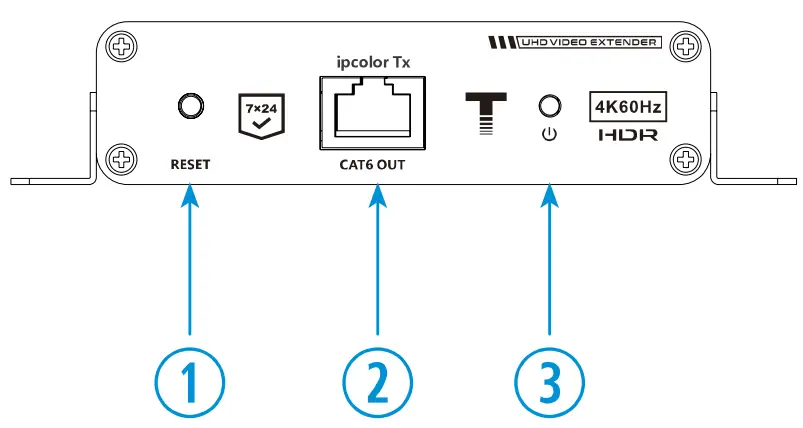 ViewZ lVZ-1TRX-4K HDMI Over IP Extender with IR - Fig 3