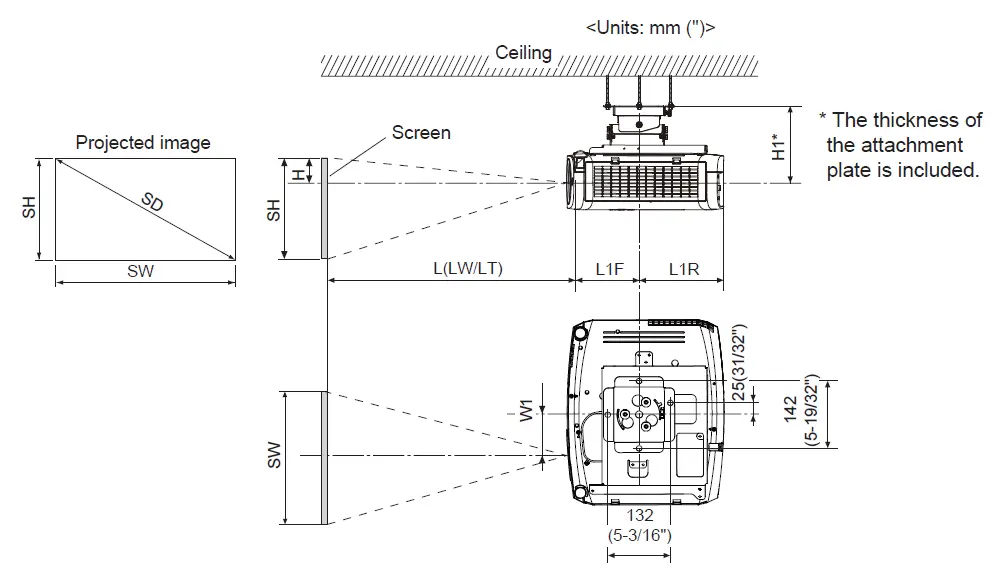 Panasonic-ET-PKV400B-Projector-Mount-Bracket-FIG-2