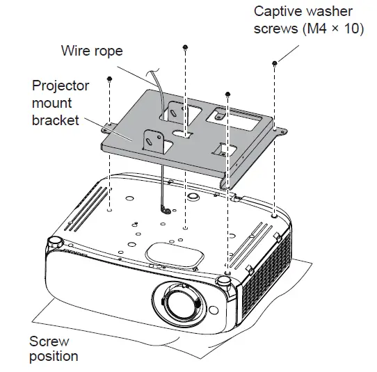 Panasonic-ET-PKV400B-Projector-Mount-Bracket-FIG-9