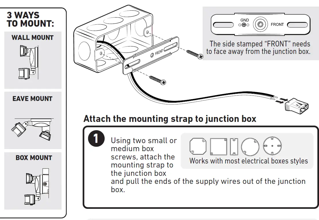 Good Earth Lighting SE1296-BP2-02LF1-G IP65 Motion-Activated Security Light 6