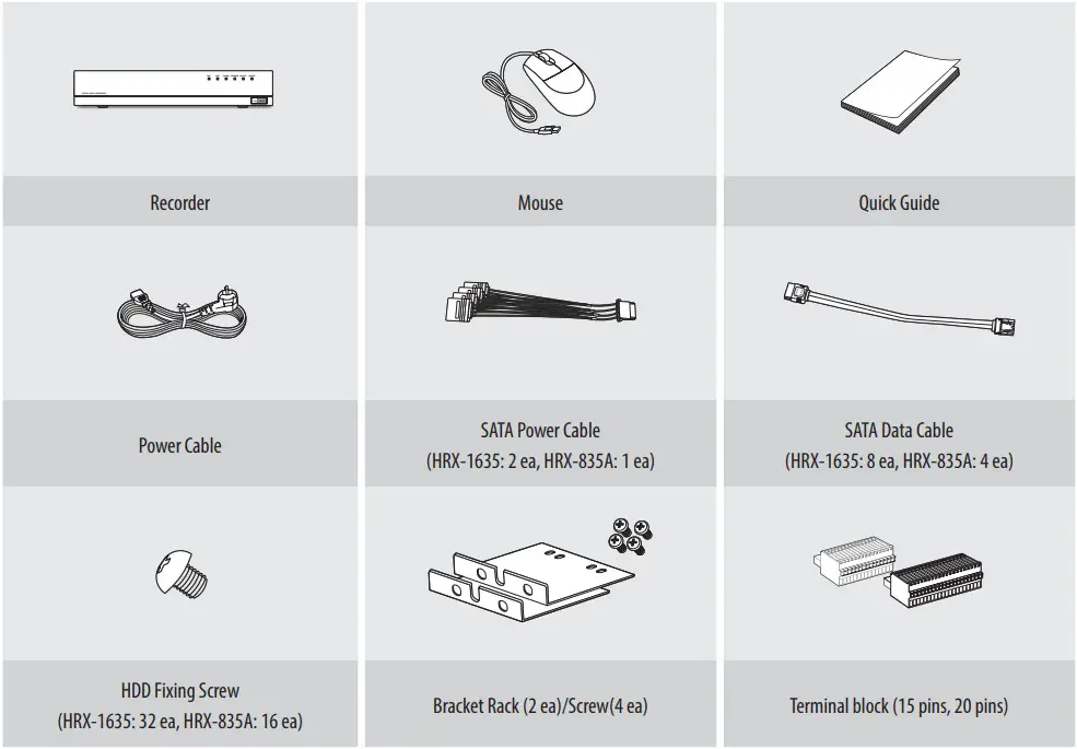 Wisenet HRX 1634 4TB Digital Video Recorder - FIGURE 1