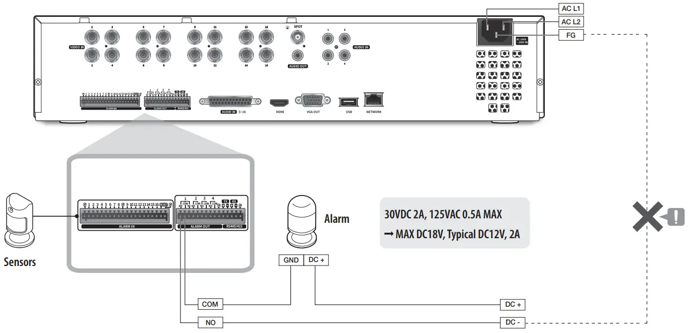 Wisenet HRX 1634 4TB Digital Video Recorder - FIGURE 24