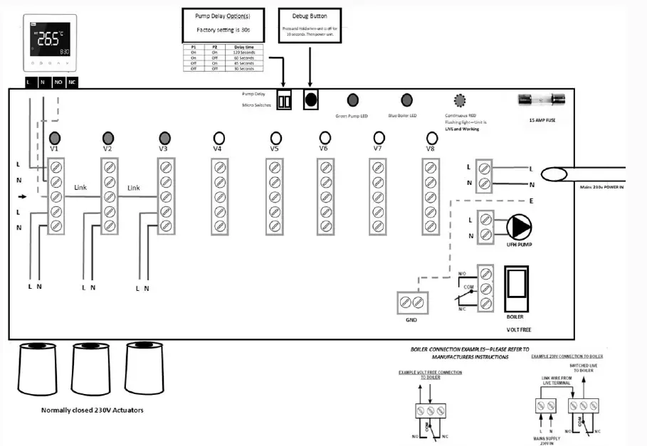 UFH Tio Stat Programmable Thermostat 9
