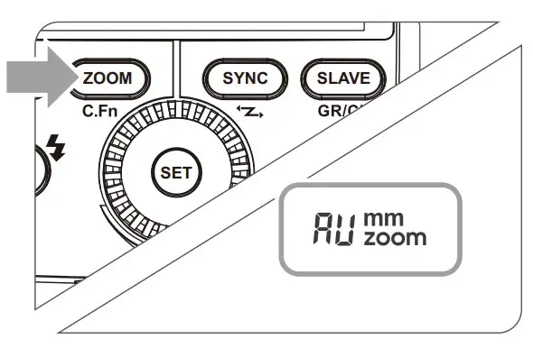 In Manual Zoom mode, press the <ZOOM> button.