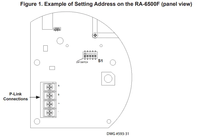 POTTER-RA-6500F-Flush-Mount-LCD-Annunciator-Instruction-FIG-1