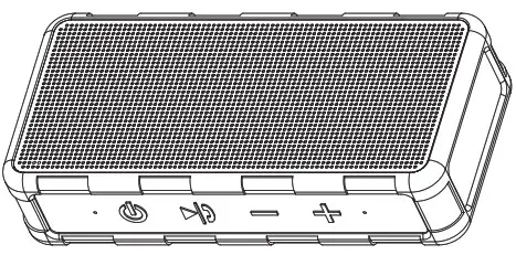 amazon basics WP522BLACK Portable Outdoor IPX5 Waterproof Bluetooth Speaker-