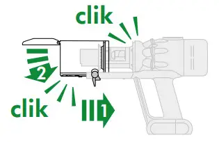 dyson N547 Cordless Vacuum Cleaner- Two images