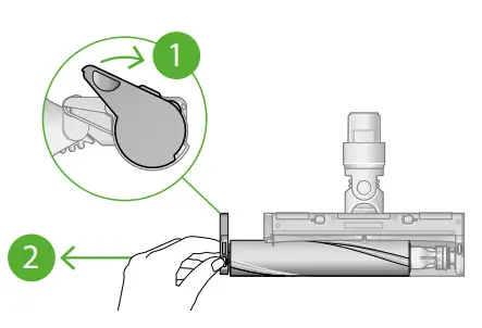dyson N547 Cordless Vacuum Cleaner- cap and the brush
