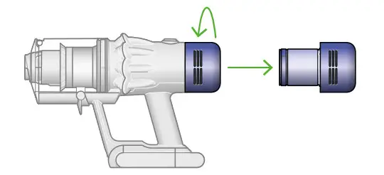 dyson N547 Cordless Vacuum Cleaner- filter