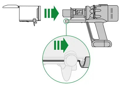 dyson N547 Cordless Vacuum Cleaner- location