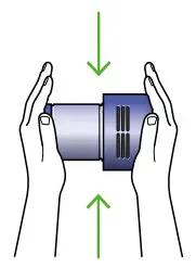 dyson N547 Cordless Vacuum Cleaner-shaking motion