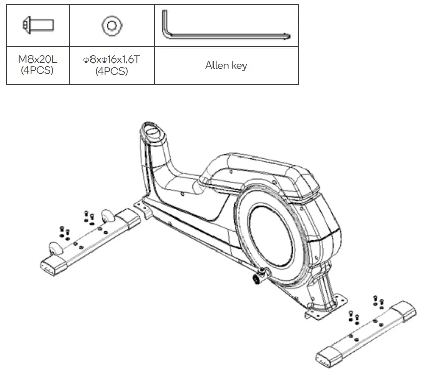 FORTIS FSAEXT380AA Automatic Variable Resistance Magnetic Flywheel Elliptical Cross Trainer - FIGURE 2