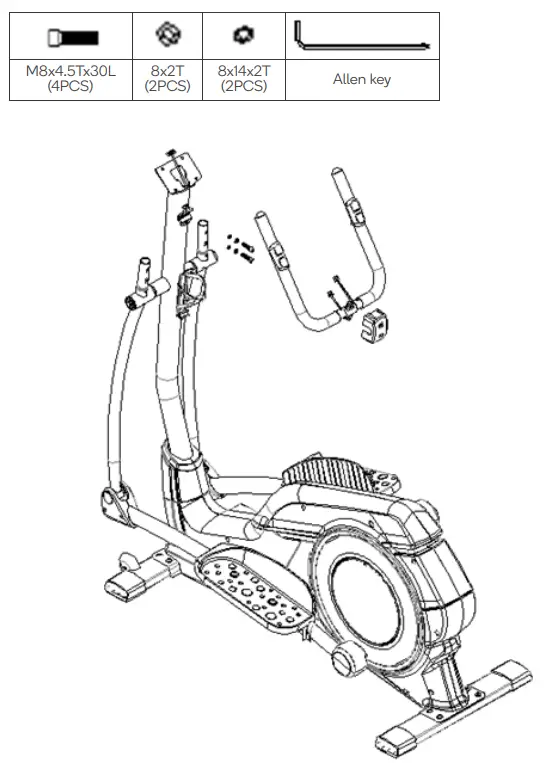 FORTIS FSAEXT380AA Automatic Variable Resistance Magnetic Flywheel Elliptical Cross Trainer - FIGURE 6