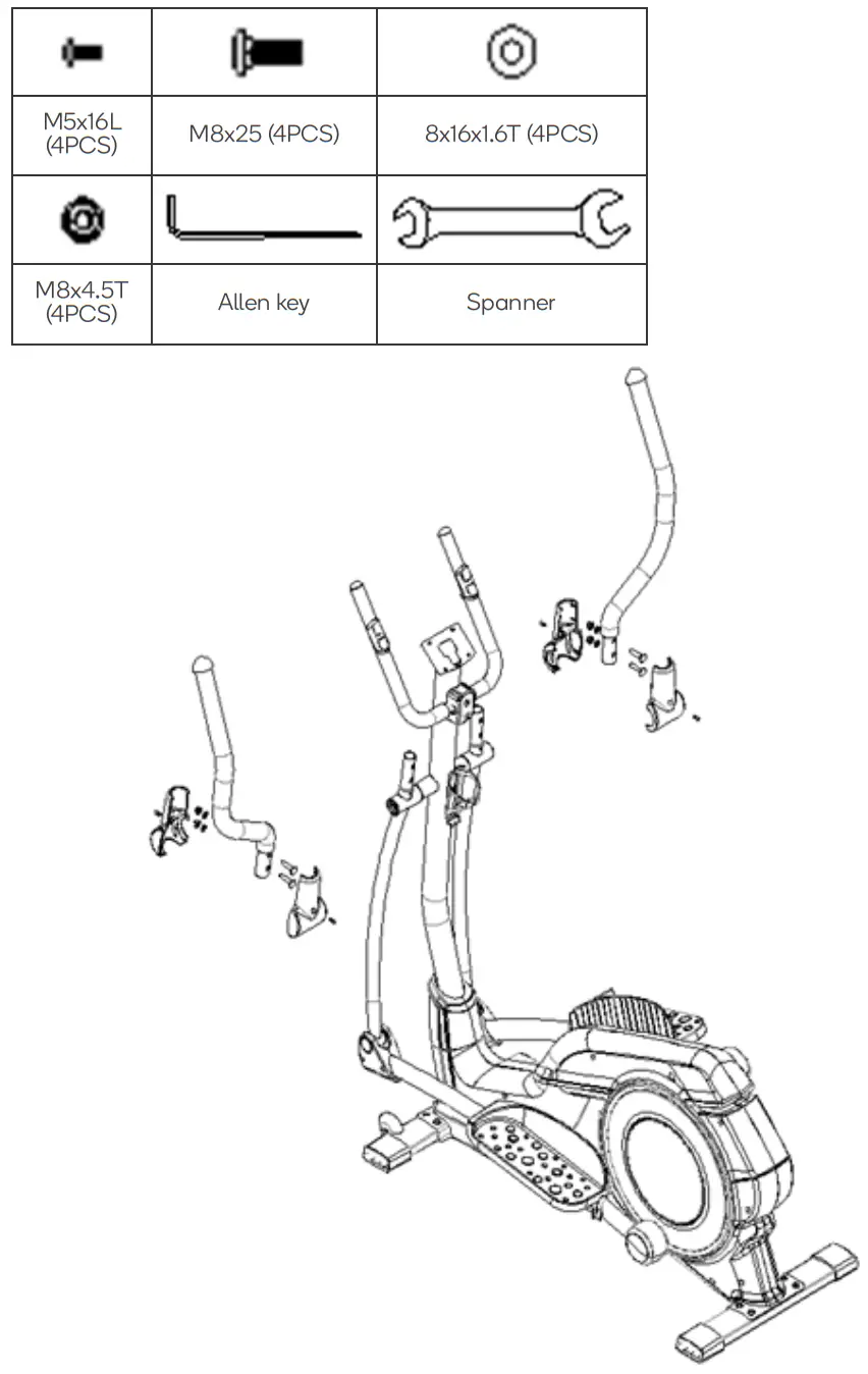 FORTIS FSAEXT380AA Automatic Variable Resistance Magnetic Flywheel Elliptical Cross Trainer - FIGURE 7