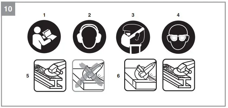 Einhell TC-AG 115 Classic Angle Grinder Instruction Manual - Explanation of the symbols used