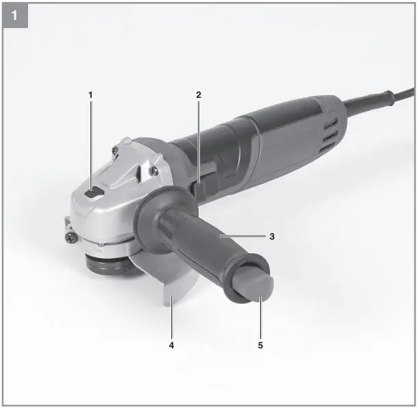 Einhell TC-AG 115 Classic Angle Grinder Instruction Manual - Layout