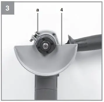 Einhell TC-AG 115 Classic Angle Grinder Instruction Manual - Setting the guard