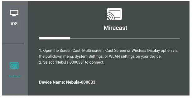 ANKER Nebula Apollo Wi-Fi Mini Projector - Android