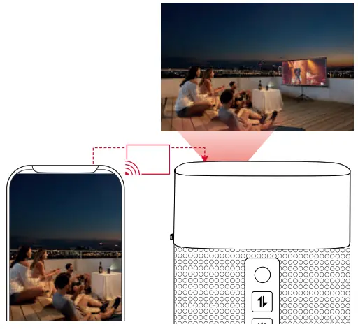ANKER Nebula Apollo Wi-Fi Mini Projector - Mirroring
