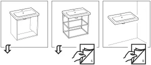 IKEA TVALLEN 64x33x5 cm Single Wash Basin - fig