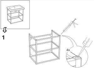 IKEA TVALLEN 64x33x5 cm Single Wash Basin - fig13