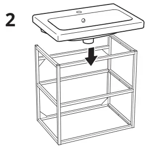 IKEA TVALLEN 64x33x5 cm Single Wash Basin - fig16