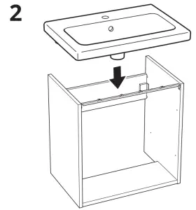 IKEA TVALLEN 64x33x5 cm Single Wash Basin - fig7