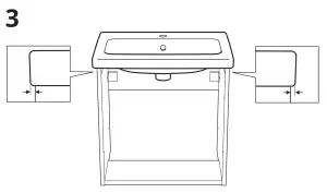 IKEA TVALLEN 64x33x5 cm Single Wash Basin - fig8