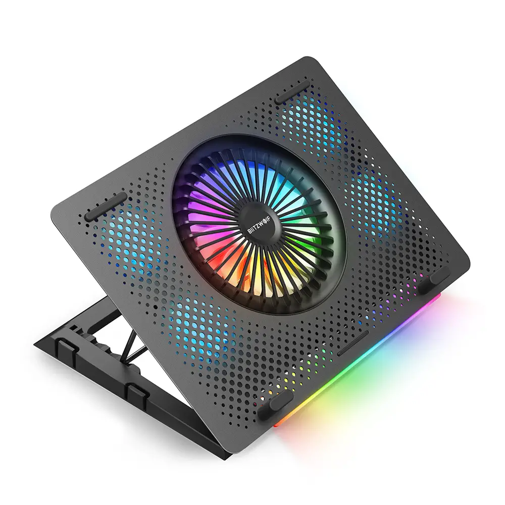 BliTZWOlF BW-HS1 Laptop Cooling Pad with 5 Strong Cooling Fans featured
