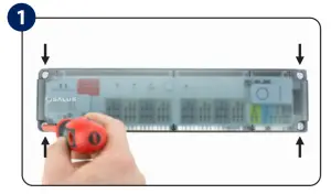 SALUS Zigbee Network Wireless Wiring Centre KL08RF 24V - MOUNTING1