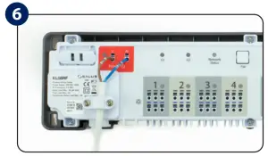 SALUS Zigbee Network Wireless Wiring Centre KL08RF 24V - MOUNTING6