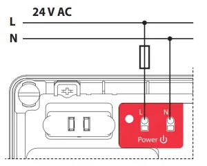SALUS Zigbee Network Wireless Wiring Centre KL08RF 24V - Power Supply