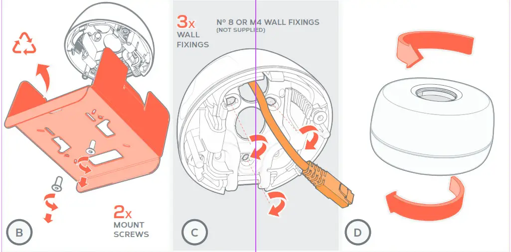 ONCAM RJ45 Dome Camera- B