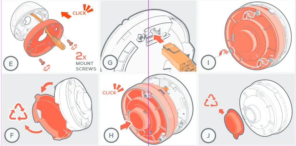 ONCAM RJ45 Dome Camera- F