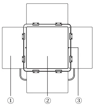 SWIT CL 60D CL120D Bi Color Studio Panel LED Light - fig