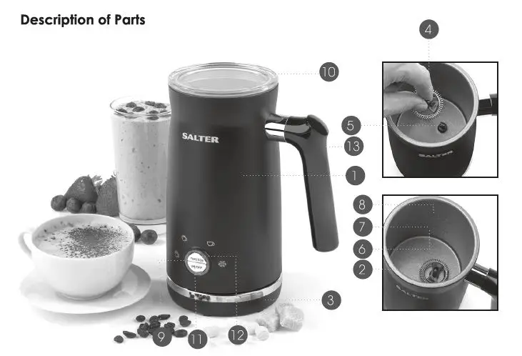 SALTER EK4635 Milk Frother fig 2