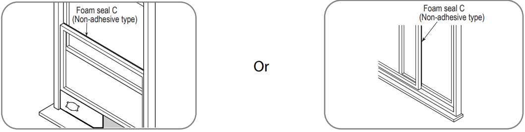 Comfort Aire PS 121D Portable Air Conditioner - window slider