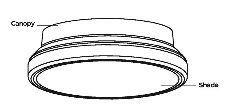 globe 50457 Smart Flushmount fig1