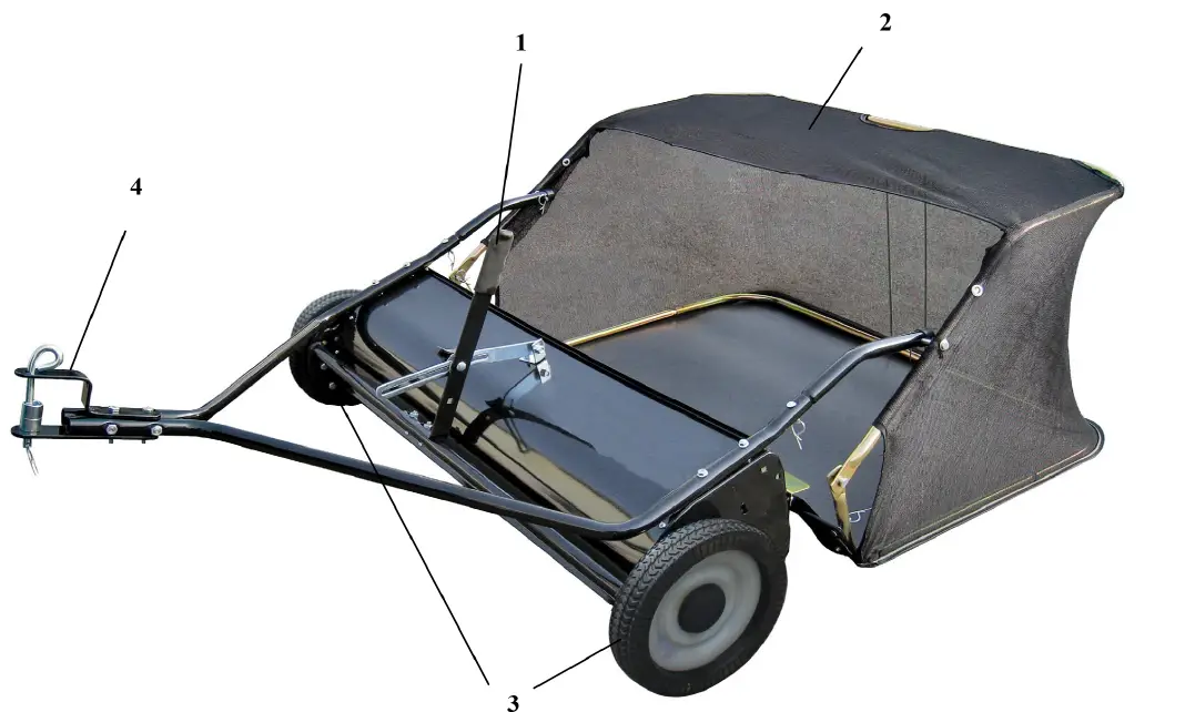 COBRA TLS107 Tow Behind Lawn Sweeper 1
