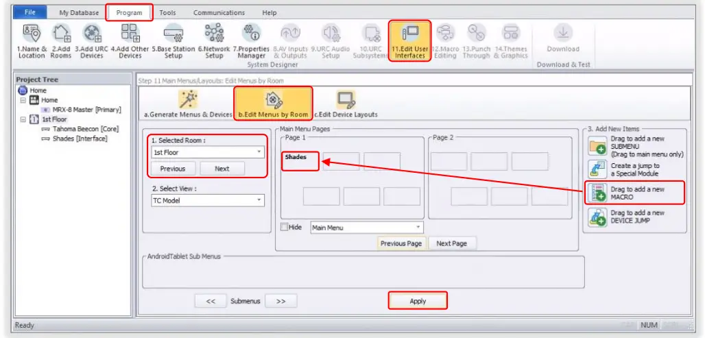sOmfy Tahoma RTS Zigbee Samrtphone and Tablet Interface - app 4