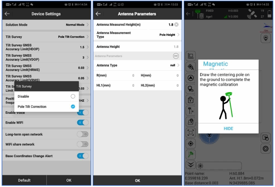 e survey E800 GNSS Receiver - MEMS Tilt Survey
