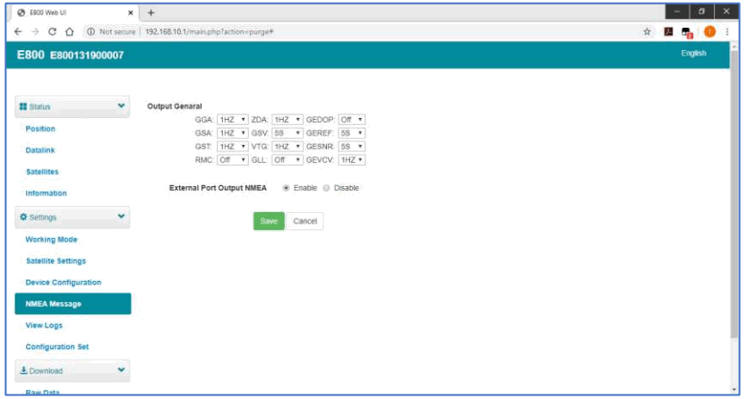 e survey E800 GNSS Receiver - NMEA Message