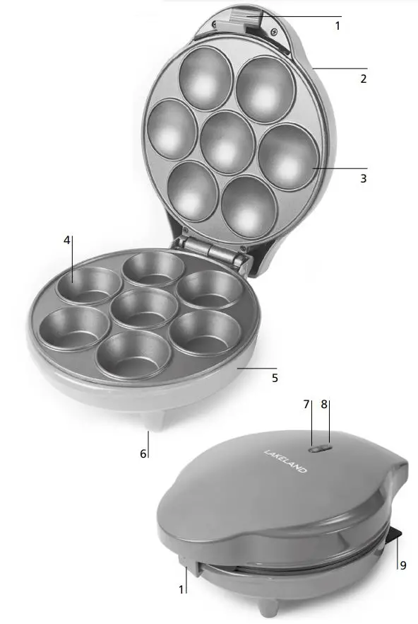 LAKELAND Cupcake Maker - Product Features