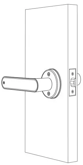 Lightsource N31-TTB Smart Door Lock - Unscrew sd