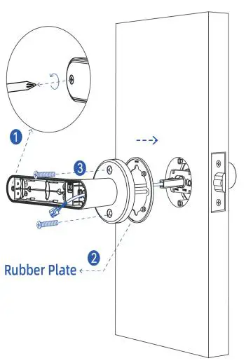 Lightsource N31-TTB Smart Door Lock - Unscrew