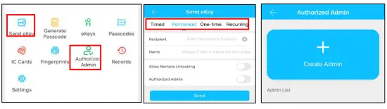Lightsource N31-TTB Smart Door Lock - permission