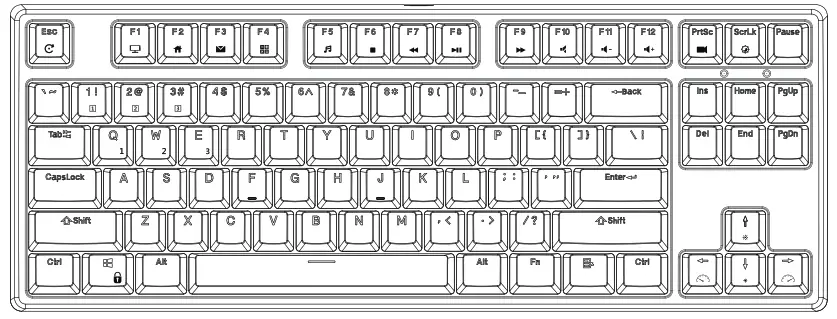MONSTAR NINJA87PRO Mechanical Keyboard