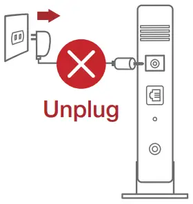 Unplug the power cable