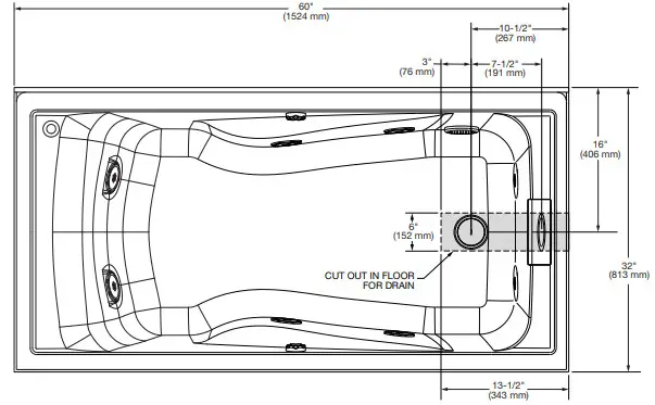 American Standard Model 2948LC-RHO Shown